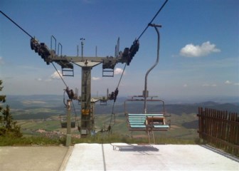 Radioinstallation in der Seilbahn am Hohenbogen